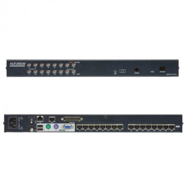 Aten KH1516AI - KVM Cat 5e/6 de 16 Puertos Sobre IP (1 Local/Remoto) para Rack 19'' 