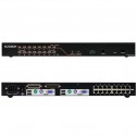 Aten KH2516A - KVM Cat 5e/6 de 16 Puertos, 2 Consolas, para Rack 19''