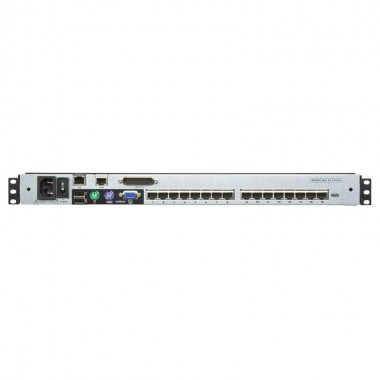 Aten KL1508AIN - KVM Cat 5e/6 LCD 19'' de 8 Puertos, Sobre IP (1 Local/Remoto), Dual Rail, Rack 19''