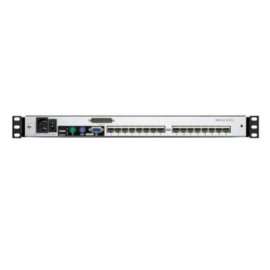 Aten KL1516AM - KVM Cat 5e/6 LCD 17'' de 16 Puertos, Dual Rail, para Rack 19''