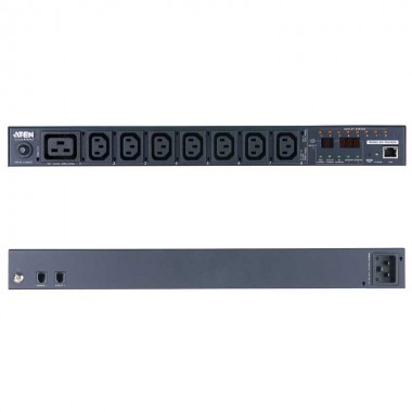 Aten PE6208G - PDU eco 1U de 7 Tomas C13 y 1 C19, 16A | Marlex Conexion