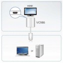 Aten VC986 - Conversor Activo DisplayPort 1.2 a HDMI 4K | Marlex