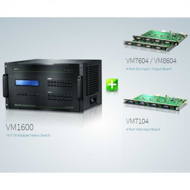 Aten VM7104 - Tarjeta de Entrada VGA de 4 puertos para VM1600 y VM3200