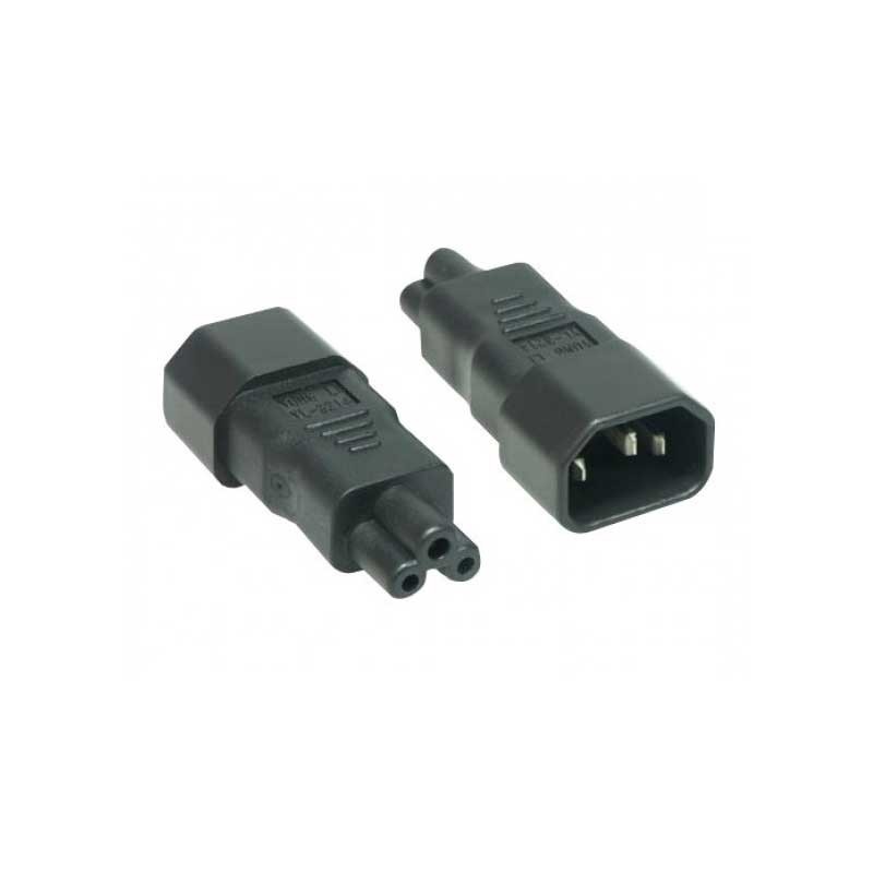 Cable de alimentación RS PRO Negro de 2m, con. A IEC C13, hembra, con. B  IEC C14, macho, 250 V / 10 A