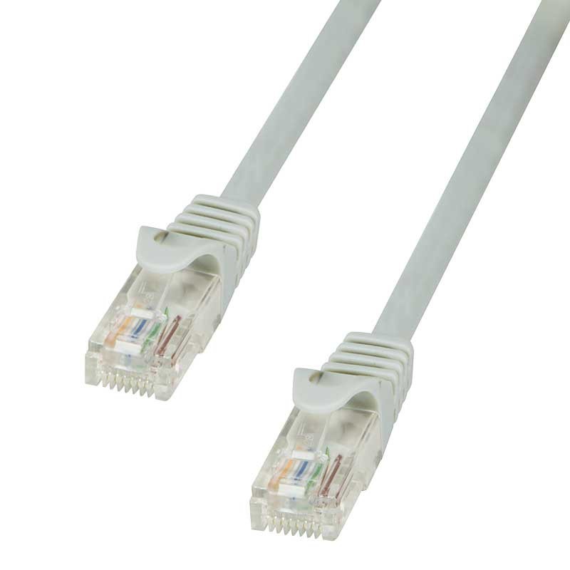 Logilink CP1022U - Cable de red Cat. 5e U/UTP CCA Gris de 0.5m 