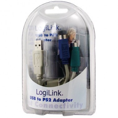 Logilink AU0004A - Conversor USB a 2 PS/2 (Cable 15 cm) | Marlex