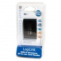 Logilink CR0013 - Lector de Tarjetas USB 2.0, Negro,Aluminio | Marlex Conexion