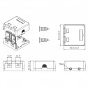Logilink NK4032 - Caja Superficie para 2 conectores tipo Keystone | Marlex Conexion