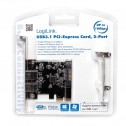 Logilink PC0080 - Tarjeta PCI Express 2 Puertos USB 3.1 Tipo A