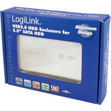 Logilink UA0041A - Caja Externa 2,5" Aluminio. Hdd Sata - USB 2.0, Plata