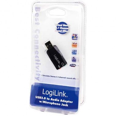 Logilink UA0053 - Adaptador USB 2.0 a Audio 5.1 | Marlex Conexion