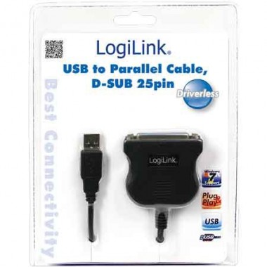 Logilink UA0054A - Conversor USB a Paralelo DB25 Hembra | Marlex Conexion