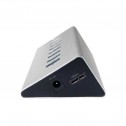Logilink UA0228 v- Hub USB 3.0, 8 puertos (1 de carga rapida),Aluminio