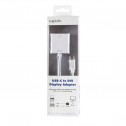 Logilink UA0245A - Conversor USB 3.2 (Gen 1) Tipo C a DVI 1080p/60Hz, Blanco