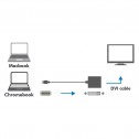 Logilink UA0245A - Conversor USB 3.2 (Gen 1) Tipo C a DVI 1080p/60Hz, Blanco