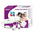 HUB 4 Puertos USB 2.0 Flexible (Caja)