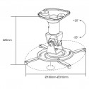 Logilink BP0003 - Soporte de Techo para Video Proyector, 15Kg, 22cm, Blanco | Marlex Conexion