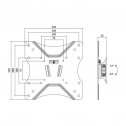 Logilink BP0005 - Soporte TV de Pared, inclinación -12º/+3º, 23-42'', 25 kg