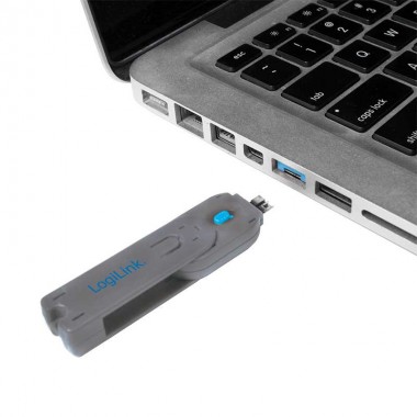 Logilink AU0043 - Bloqueo de puertos USB (1 llave + 4 cerraduras USB) 