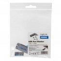 Logilink AU0043 - Bloqueo de puertos USB (1 llave + 4 cerraduras USB) 