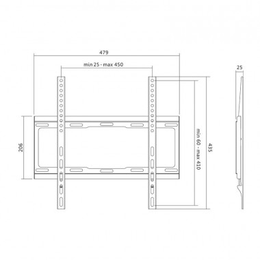 Logilink BP0011 - Soporte TV de Pared Fijo, 32-55'', 40 kg