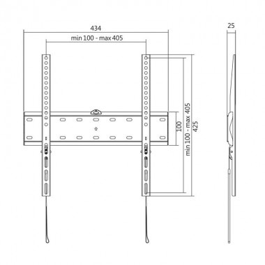 Logilink BP0013 - Soporte TV de Pared Fijo, 32-55'', 40 kg | Marlex Conexion