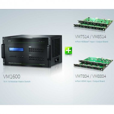 Aten VM7404 - Tarjeta de Entrada 3G-SDI de 4 puertos para VM1600  y VM3200