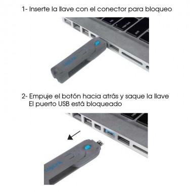 Logilink AU0046 - Bloqueo de puertos USB (10 cerraduras USB,Sin llave)