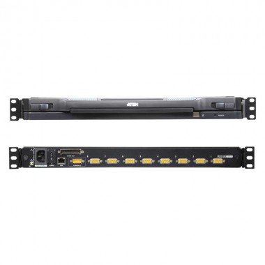 Aten CL5708IM - KVM LCD 17" 8 puertos USB&PS/2 VGA,Sobre IP (1 Local /1 Remoto), USB Perif. Rack 19''