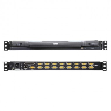 Aten CL5716IN - KVM LCD 19" 16 puertos USB&PS/2 VGA,Sobre IP (1 Local /1 Remoto), USB Perif. Rack 19''