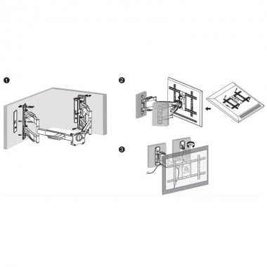 Logilink BP0047 - Soporte TV para esquina de Pared 