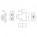 Logilink MP0037 - Duplicador RJ45 tipo '' T '', 1 Hembra a 2 Hembras
