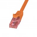 1m Latiguillo RJ45 Cat. 6 UTP COBRE LSZH Naranja Logilink CQ2038U