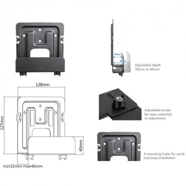 Logilink BP0049 - Soporte Universal para Media Player