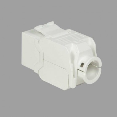 Logilink NK4004 - Conector Hembra RJ45 UTP Cat.6A Keystone 180º, Slim 