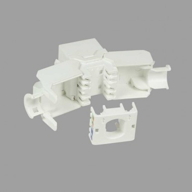 Logilink NK4004 - Conector Hembra RJ45 UTP Cat.6A Keystone 180º, Slim 