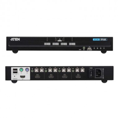 Aten CS1184H | KVM de 4 puertos USB HDMI 4K, "secure" | Marlex
