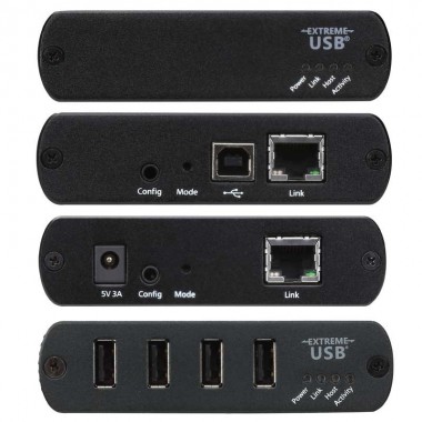 Aten UEH4002A - Extensor USB 2.0 de 4 Puertos sobre Cat.5e/ 6 (100m) | Marlex Conexion