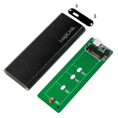 Logilink UA0314 - Caja externa, M.2 (NGFF)SATA, USB 3.1 Gen2 | Marlex Conexion