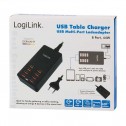 Logilink PA0140 - Estación de Carga USB, 8 Puertos, 44 W | Marlex Conexion