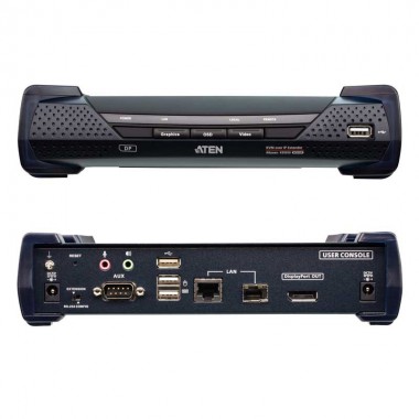 Aten KE9950R - Receptor KVM USB-DisplayPort 4K con Audio y RS232 sobre LAN