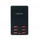 Logilink PA0139 - Cargador de mesa USB, 6 Puertos, 32 W | Marlex Conexion