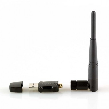 Logilink WL0238 - Adaptador USB 2.0 Wireless 600 Mbit/s con antena | Marlex Conexion