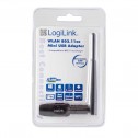 Logilink WL0238 - Adaptador USB 2.0 Wireless 600 Mbit/s con antena | Marlex Conexion