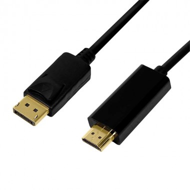 Logilink CV0128 - 3m Cable Displayport a HDMI, 4K@30Hz Negro