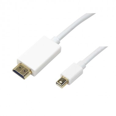 Logilink CV0125 - 5m Cable Mini DisplayPort 1.2 a HDMI, Blanco | Marlex Conexion