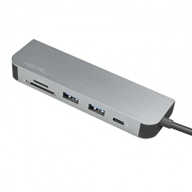 Logilink UA0343 - Docking Station USB-C 3.2 Gen 1, HDMI, SD y MIcro SD, USB 3.0