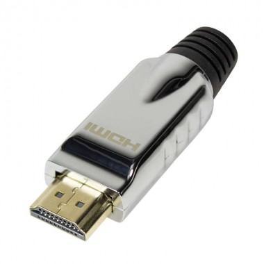 Logilink CHP001 Conector HDMI tipo A Macho aereo Metálico para soldar