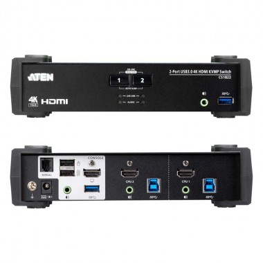 Aten CS1822 | KVM de 2 Puertos USB 3.0 HDMI 4K | Marlex Conexión