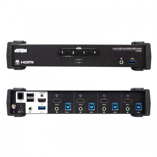 Aten CS1824 | KVM de 4 Puertos USB 3.0 HDMI 4K | Marlex Conexión